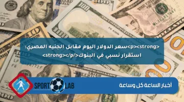 <p><strong>سعر الدولار اليوم مقابل الجنيه المصري: استقرار نسبي في البنوك</strong></p>